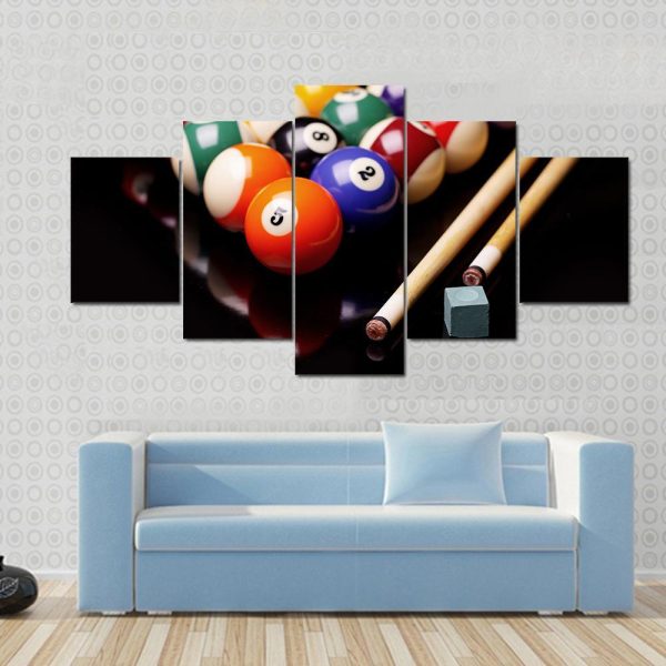 Snooker Equipment Canvas Wall Art Cheap