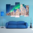 Aurora Borealis In Lapland Finland Canvas Wall Art Sale