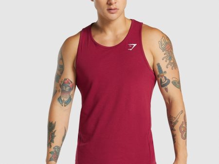 Gymshark Critical 2.0 Tank - Burgundy on Sale