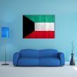 Kuwait Flag Canvas Wall Art Online now