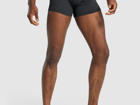 Gymshark Sports Tech Boxers 2pk - Black Cheap