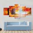 Abstract Autumn Forest Canvas Wall Art Sale