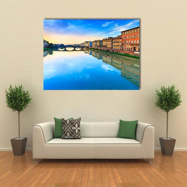 Carraia Medieval Bridge Canvas Wall Art Supply