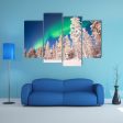 Aurora Borealis In Lapland Finland Canvas Wall Art Sale