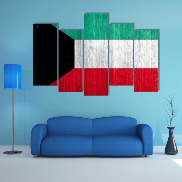 Kuwait Flag Canvas Wall Art Online now