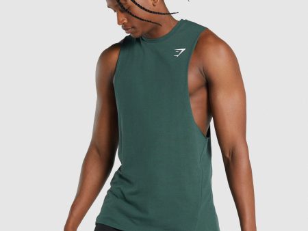 Gymshark Critical 2.0 Drop Arm Tank - Dark Green For Cheap