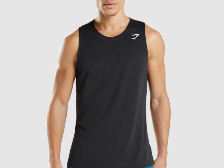 Gymshark Arrival Tank - Black For Sale