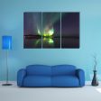 Northern Lights Over Skagsanden Beach Canvas Wall Art on Sale