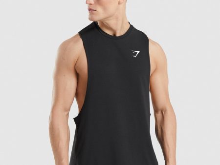 Gymshark Critical 2.0 Drop Arm Tank - Black For Sale