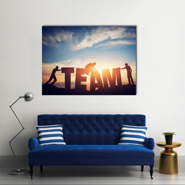 Teamwork Concept Canvas Wall Art Discount