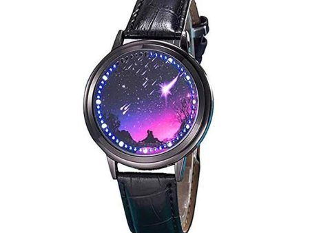 LED Touch Screen Meteor Shower Couple Watch(1 Set) Online