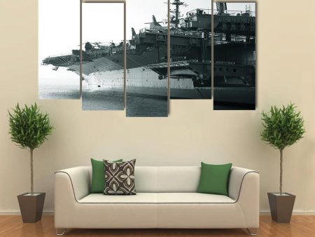 Aircraft Carrier In Ocean Canvas Wall Art Online Sale