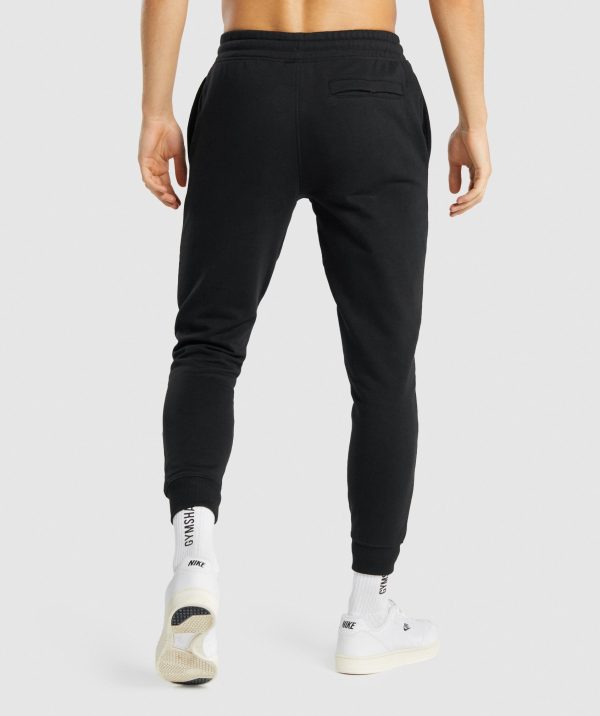 Gymshark Crest Joggers - Black Online