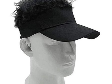 Adjustable Man Baseball Cap Wig with Hairs Visor Sun Hat Sale