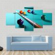 Billiard Table With Equipment Canvas Wall Art Online Hot Sale