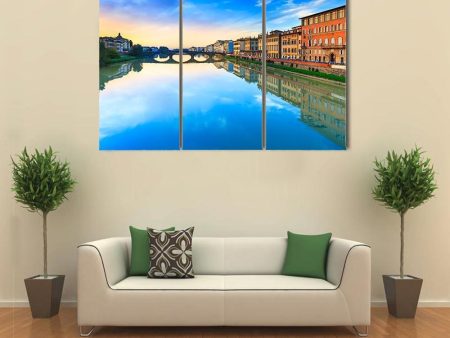 Carraia Medieval Bridge Canvas Wall Art Supply