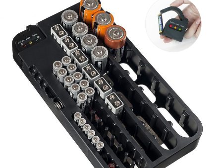 Battery Storage Organizer with Battery Tester For Cheap