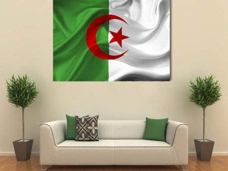 Algeria Flag Canvas Wall Art For Sale