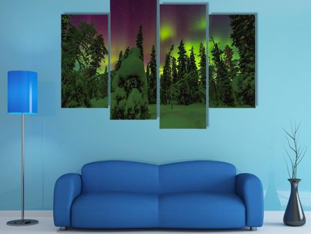 Northern Lights  Finish Lapland Canvas Wall Art Cheap