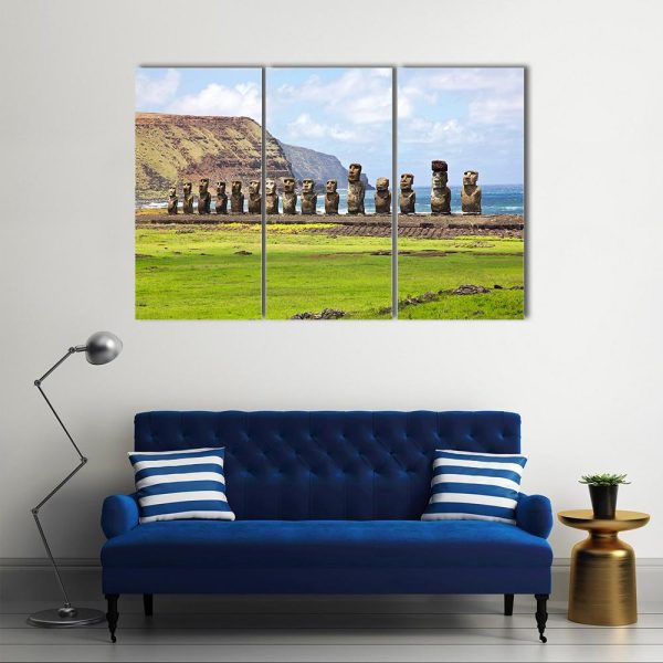 Ahu Tongariki Canvas Wall Art Discount