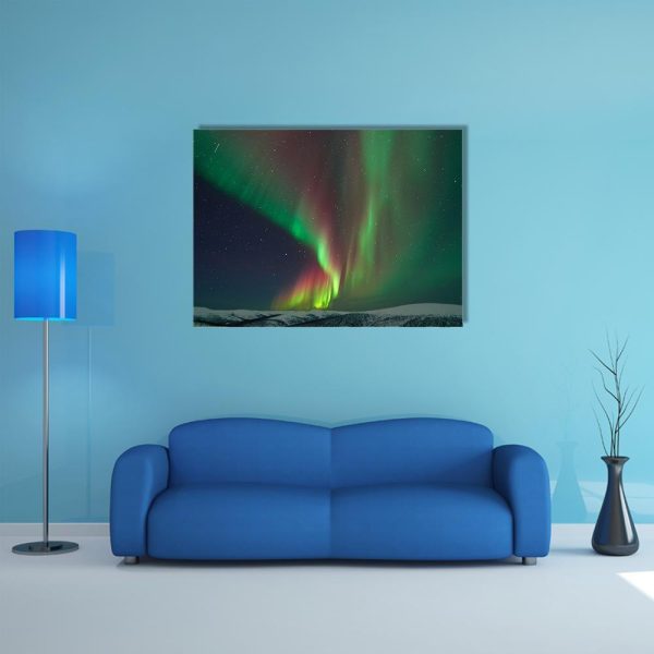 Aurora Borealis & Meteors Canvas Wall Art Online