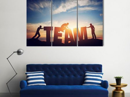 Teamwork Concept Canvas Wall Art Discount