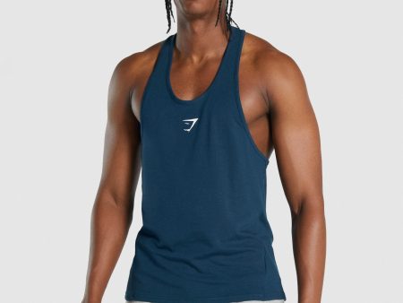 Gymshark Critical 2.0 Stringer - Navy Hot on Sale