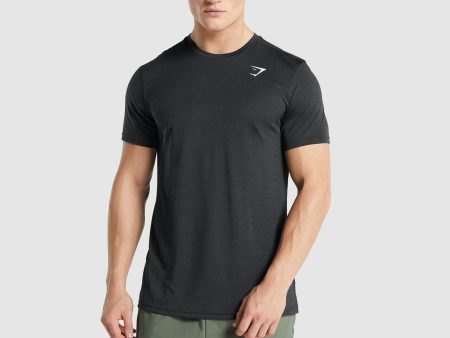 Gymshark Arrival Marl T-Shirt - Black Marl Hot on Sale