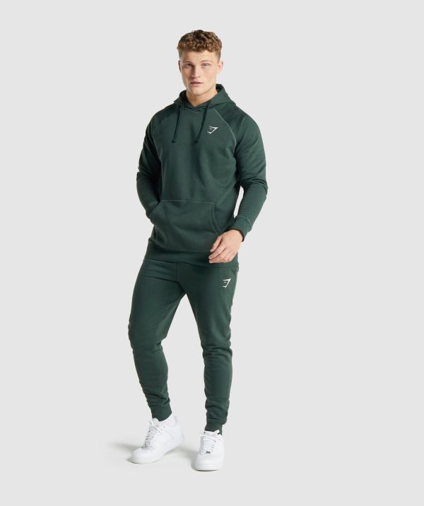 Gymshark Crest Joggers - Dark Green Hot on Sale