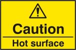 CAUTION HOT SURFACE SAV (PK5) 75MM X 50MM For Cheap