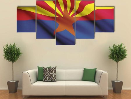 Arizona Flag Canvas Wall Art Hot on Sale