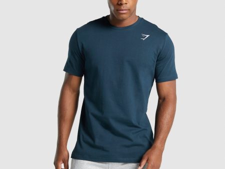 Gymshark Crest T-Shirt - Navy Supply