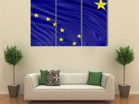 Alaska Flag Canvas Wall Art Discount