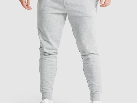 Gymshark Crest Joggers - Light Grey Marl For Discount