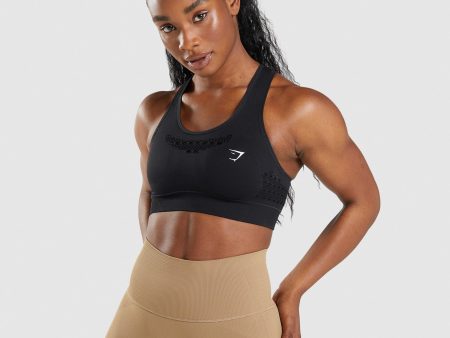 Gymshark Energy Seamless Sports Bra - Black Cheap