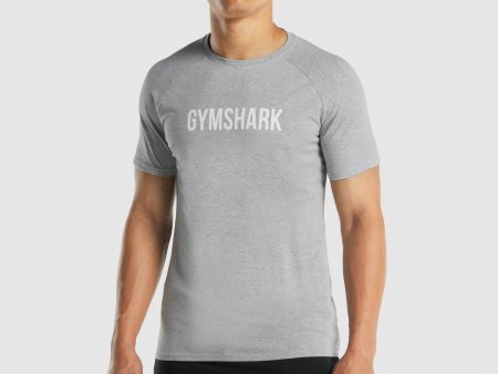 Gymshark Apollo T-Shirt - Light Grey Marl Online