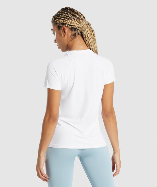 Gymshark Fit Seamless Loose T-Shirt - White Hot on Sale