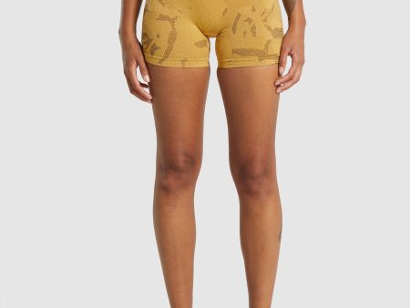 Gymshark Adapt Camo Seamless Shorts - Savanna | Yellow Supply