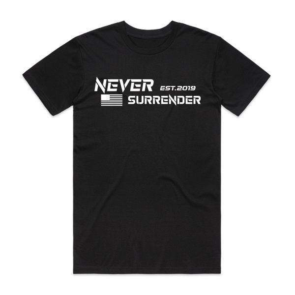 Never Surrender Tee - Black Online Sale