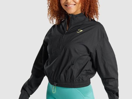 Gymshark Pulse Woven Jacket - Black on Sale