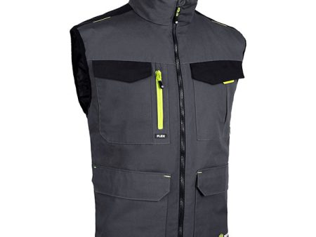 FLEX WORKWEAR BODYWARMER TWO-TONE GY BL Fashion