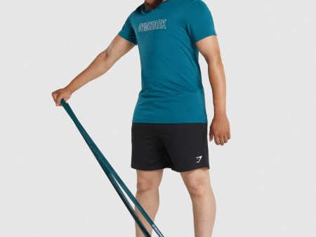 Gymshark 11kg to 36kg Resistance Band - Teal Hot on Sale