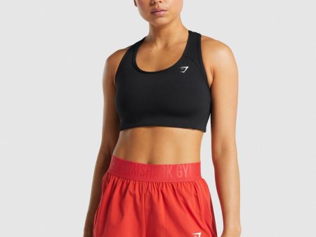 Gymshark Essential Racer Back Sports Bra - Black Online Hot Sale