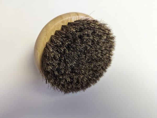 Hand held Bamboo Sauna body brush with natural hair bristles Online Sale