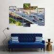 Aerial View Of Traffic Canvas Wall Art For Sale