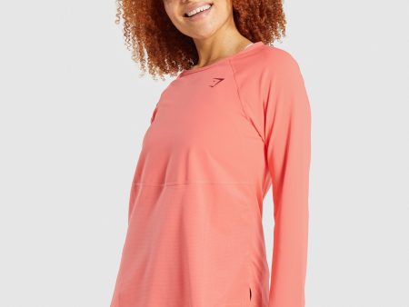 Gymshark Pulse Long Sleeve T-Shirt - Pink on Sale