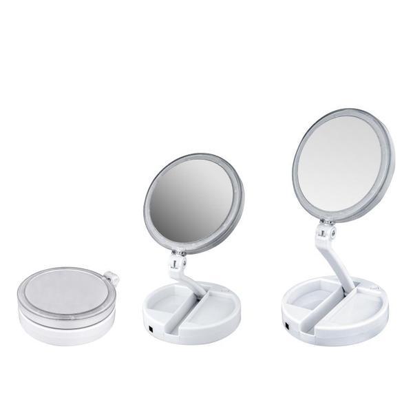 12x Led Lighted Folding Makeup Mirror Supply