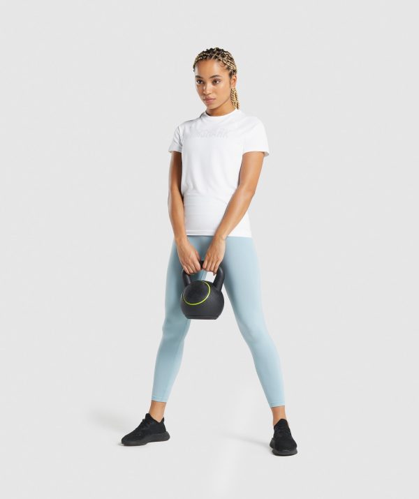 Gymshark Fit Seamless Loose T-Shirt - White Hot on Sale