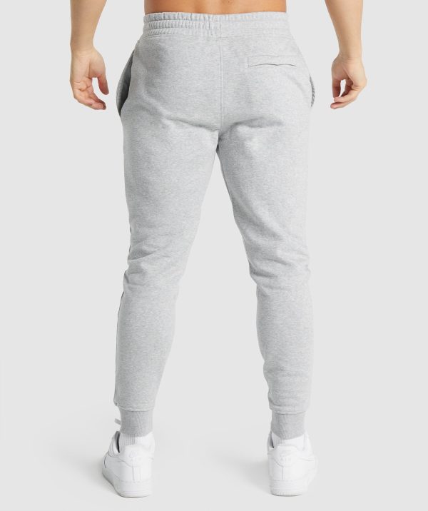 Gymshark Crest Joggers - Light Grey Marl For Discount