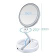 12x Led Lighted Folding Makeup Mirror Supply